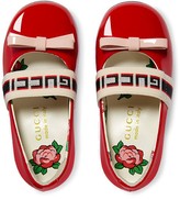 Thumbnail for your product : Gucci Children Logo Ballerina Pumps