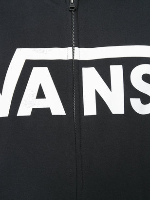 Vans logo print zip hoodie