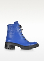 Thumbnail for your product : Kenzo Blue Nappa Leather Tiger Boot