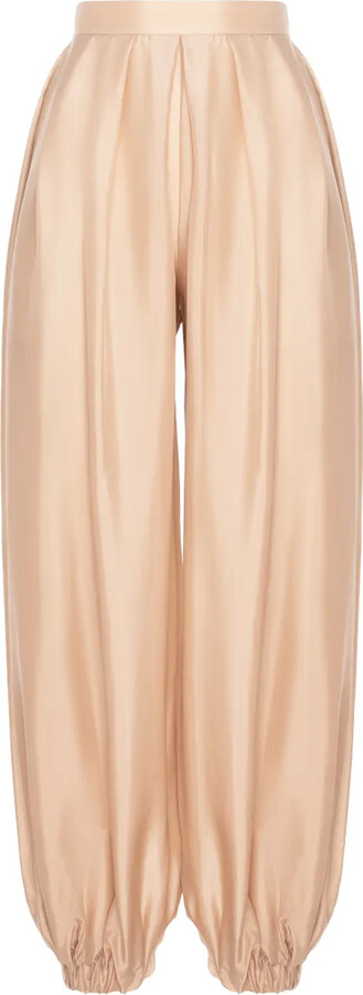 MANURÍ Bazar gathered trousers