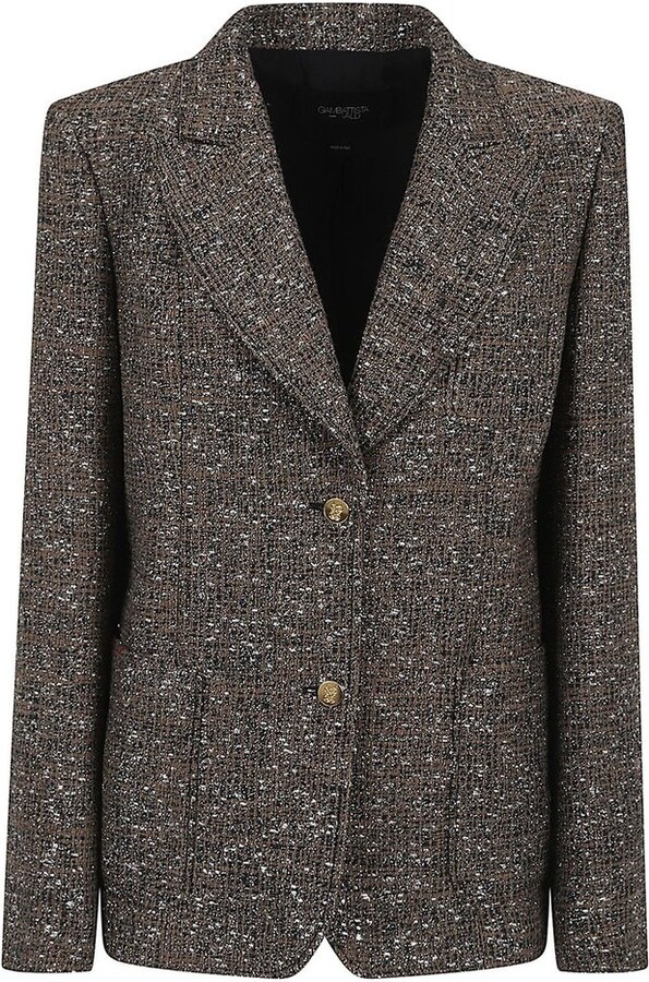 Giambattista Valli Tweed Buttoned Jacket