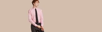 Burberry Slim Fit Button-down Collar Gingham Cotton Poplin Shirt