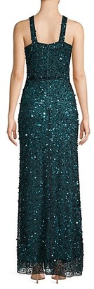 Parker Black Harmony Sequin Beaded Gown