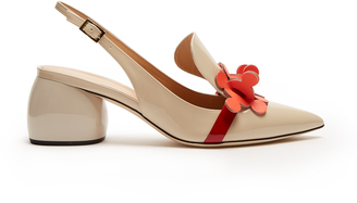 Anya Hindmarch Apex patent-leather slingback pumps