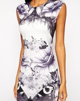Thumbnail for your product : ASOS Scuba Bodycon Dress in Butterfly Mirror Print