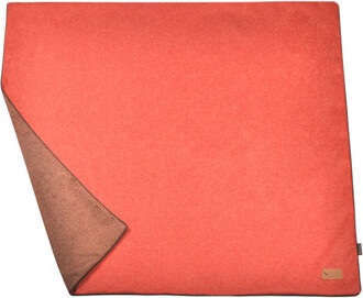P.L.A.Y Luxe Throw: Twill - Papaya - Pet & Dog Blanket, 54 x 47", Water-Resistant, Double-Sided Twill Colors, Durable Machine Washable Lounge Pad