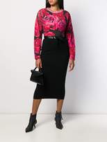Thumbnail for your product : Blumarine rose print jumper