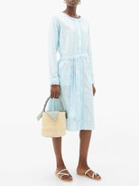 Thumbnail for your product : Melissa Odabash Patty Belted Cotton-voile Shirt Dress - Light Blue