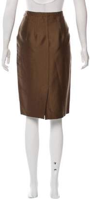 Alberta Ferretti Wool Knee-Length Skirt