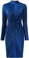Thumbnail for your product : Karl Lagerfeld Paris Sparkle Effect Ruched Detail Dress