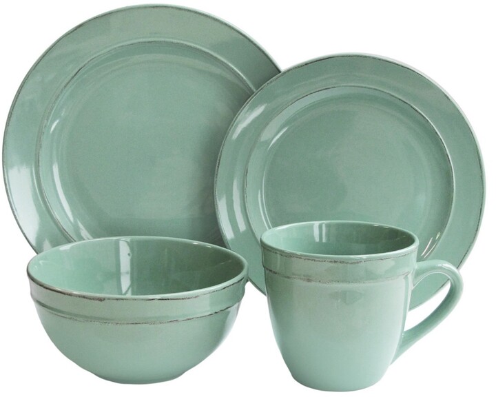 American Atelier Olivia Seafoam 16Pc Dinnerware Set