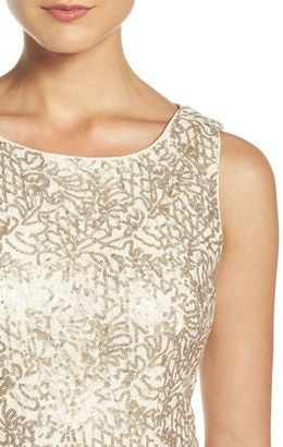 Chetta B Women's Sequin Lace Sheath Dress