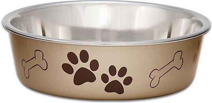 Loving Pets Metallic Bella Bowl Champagne Medium