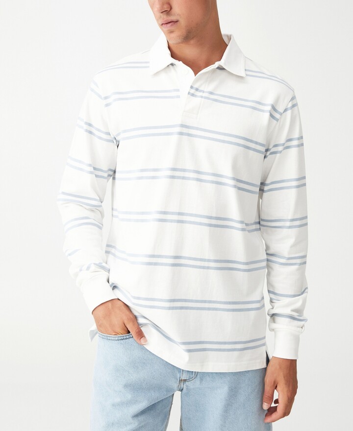 YIhujiuben Men’s Casual Slim Fit Color Block Long Sleeve Polo Fashion T-Shirts