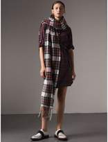 Thumbnail for your product : Burberry Check Cotton Tunic Dress