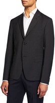 Thumbnail for your product : Prada Men's Solid Wool Poplin Travel Sport Jacket