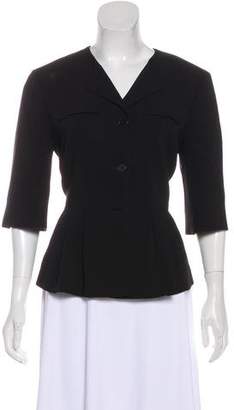 Fendi Fleece Wool Button-Up Jacket