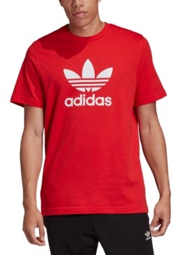 red adidas shirt mens