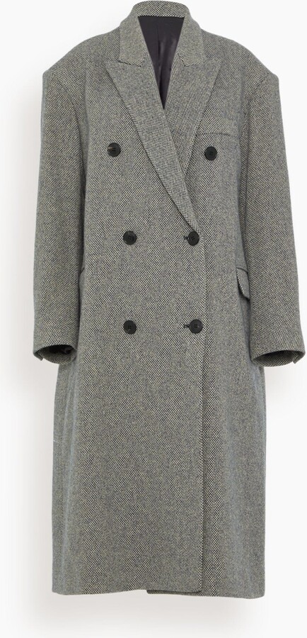 Lexana Coat in Black/Ecru