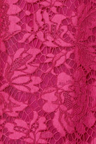 Thumbnail for your product : Valentino Wool and silk-blend crepe and corded lace mini dress