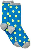 Thumbnail for your product : Hot Sox Large Polka Dot Crew Socks