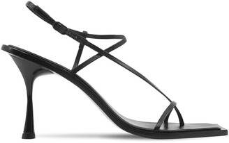 Studio Amelia 90mm Filament Leather Thong Sandals