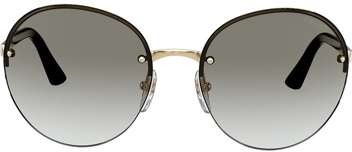 prada round frame sunglasses