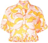 Thumbnail for your product : Kate Spade Peaches ruffled shirt