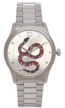 Gucci G Timeless Kingsnake Watch - Mens - Silver