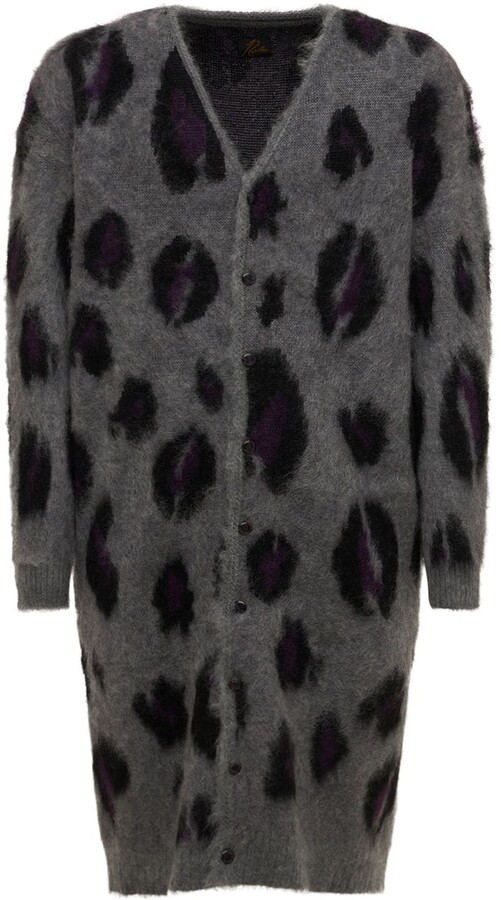 Needles Mohair Long Leopard Cardigan - ShopStyle