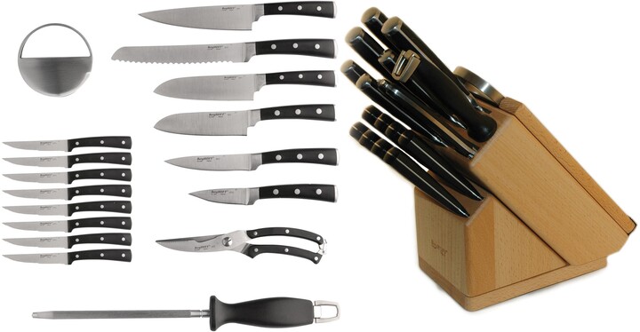 Berghoff Smart Knife 20 Pieces Forged Cutlery Set/ Swivel base, Cut Brd &  Herb Cutter/Block - ShopStyle