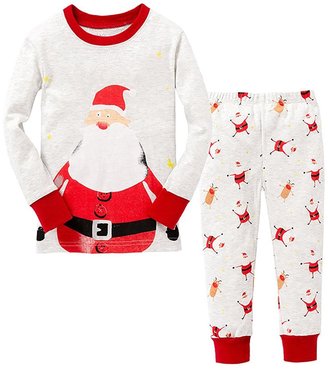 Children Love Boys Christmas Pajamas Santa 100% Cotton Sleepwears