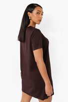 Thumbnail for your product : boohoo Short Sleeve T Shirt Dress