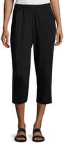 Thumbnail for your product : Eileen Fisher Organic Stretch Jersey Cropped Pants, Plus Size