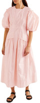 Thumbnail for your product : Simone Rocha Pintucked Taffeta Midi Dress