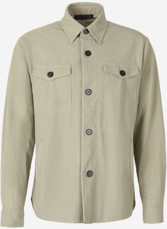 Harris Wharf London Plain Button Shirt