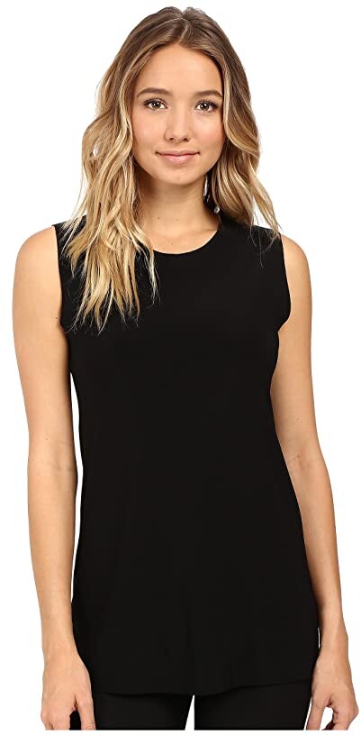Black sleeveless swing top Clearance