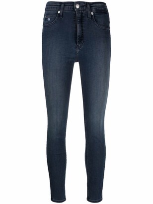 Calvin Klein Jeans High-Waist Cropped Jeans