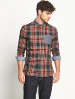 Thumbnail for your product : Goodsouls Mens Long Sleeve Chambray Penny Collar Shirt