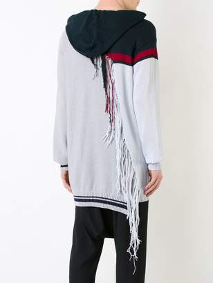 Puma Maison Mihara Yasuhiro tassel trim longline hoodie