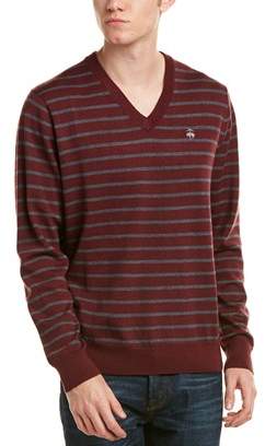 Brooks Brothers V-neck Merino Wool Sweater.