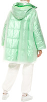 Thumbnail for your product : Ienki Ienki Raincoat Pvc And Quilted Foiled Shell Hooded Down Coat