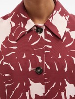 Thumbnail for your product : La DoubleJ Boxy Monstera-print Wool-blend Crepe Coat - Pink Print