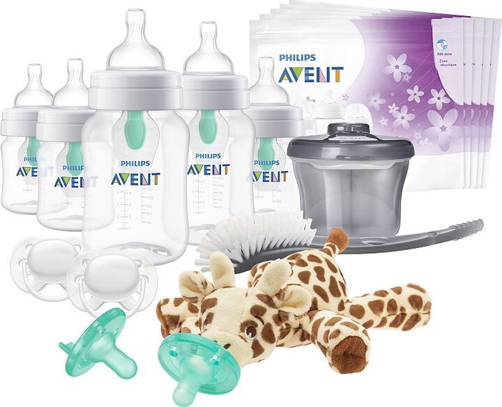 Avent Naturally Philips Newborn Anti-Colic Baby Bottle With AirFree Vent Essentials Gift Set