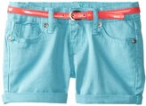 Thumbnail for your product : Request Big Girls' Belted 5-Pocket Shorts