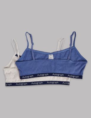 Marks and Spencer 2 Pack Pure Cotton Assorted Crop Tops (9-16 Years)