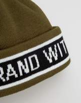 Thumbnail for your product : adidas Beanie With Taping In Green AY9079
