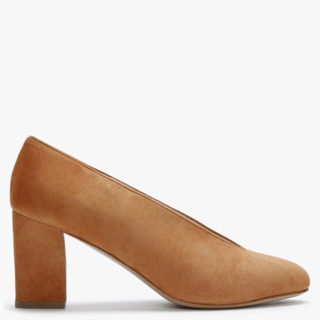 tan suede court shoes uk