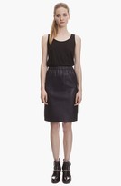 Thumbnail for your product : Sandro 'Janice' Leather & Knit Skirt