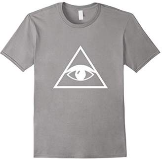All Seeing Eye T-Shirt Conspiracy Believe Illuminati Pyramid